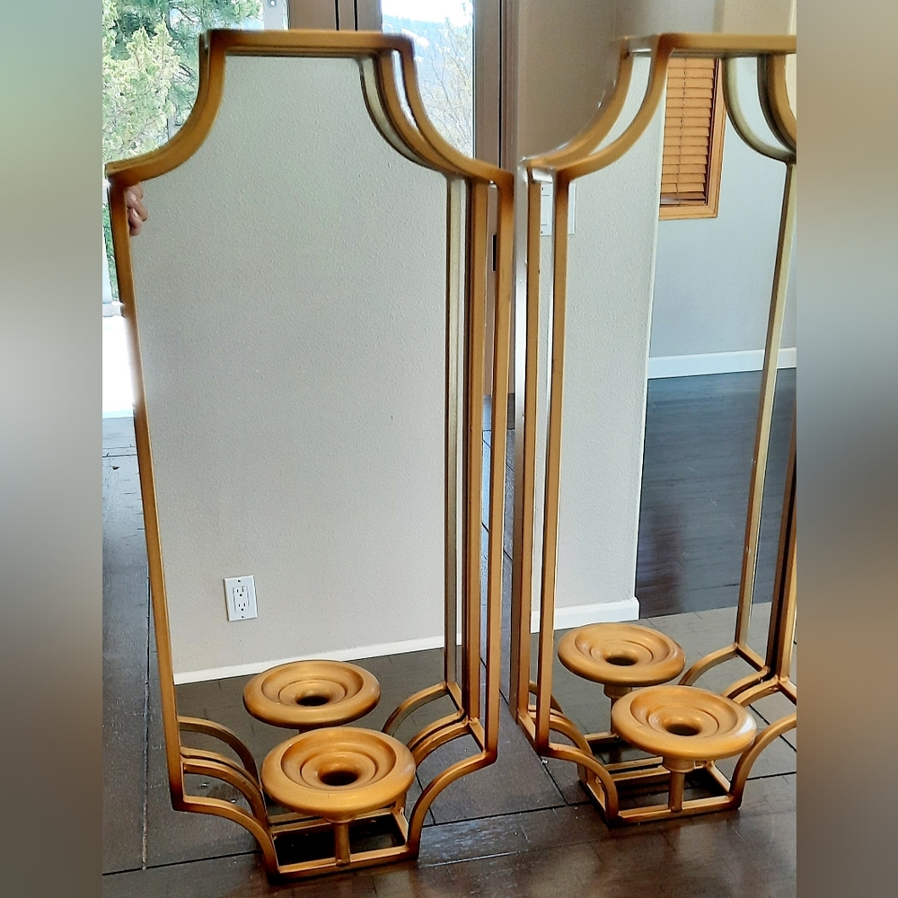 Wall Sconce (2) like new.  Very beautiful for holding candle.